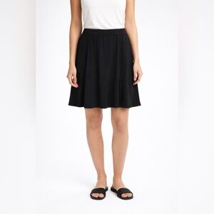 Lane Bryant Skirt Womens 26 Black Pull On Elastic Waist Stretch Pockets Office